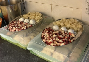 Pasta jajeczna z warzywami jesiennymi.