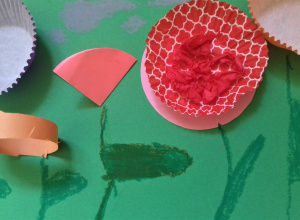 Praca plastyczna dziecka "Kwiaty"